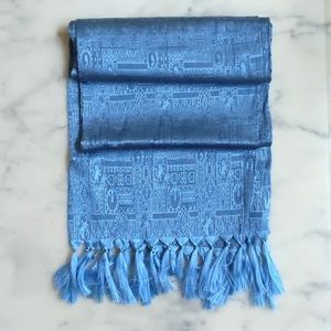 NWOT. Thai Silk scarf/wrap with patterns.